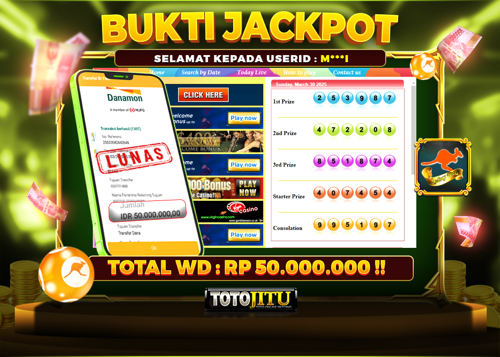 TOGEL SYDNEY LAGI GACOR! JACKPOT  PASTI DIBAYARKAN!