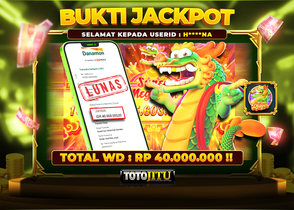 MEGA WIN ! JACKPOT SLOT ? TANPA KOMPROMI, LANGSUNG DIBAYAR LUNAS !