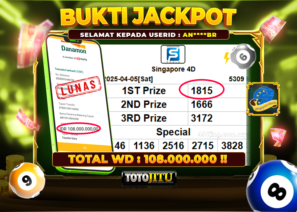 TOGEL SINGAPORE BAGI-BAGI CUAN GEDE-GEDEAN !!
