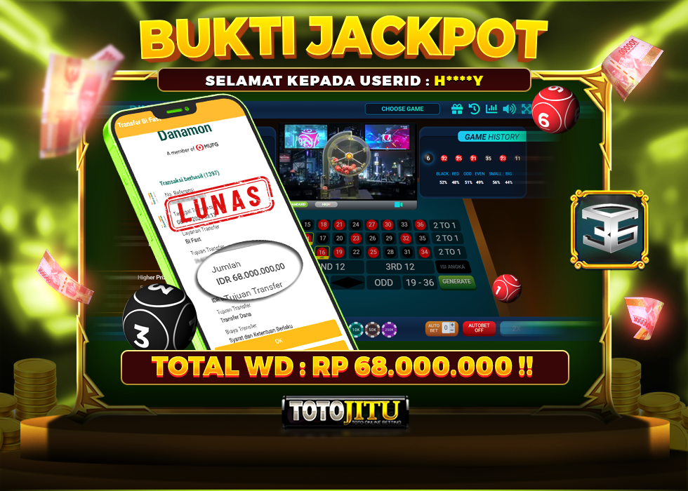 JACKPOT LIVE DINGDONG 36D DI BAYAR TANPA DRAMA !!