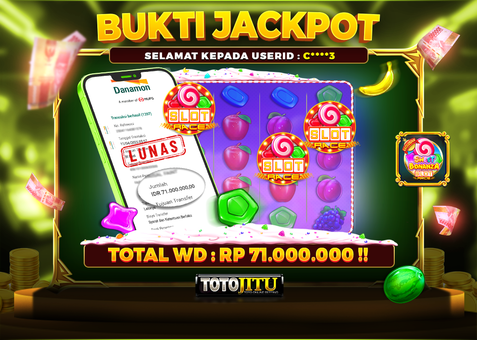 BOM BONANZA MELEDAK LAGI !! JACKPOT 71 JUTA LUNAS TANPA DRAMA !
