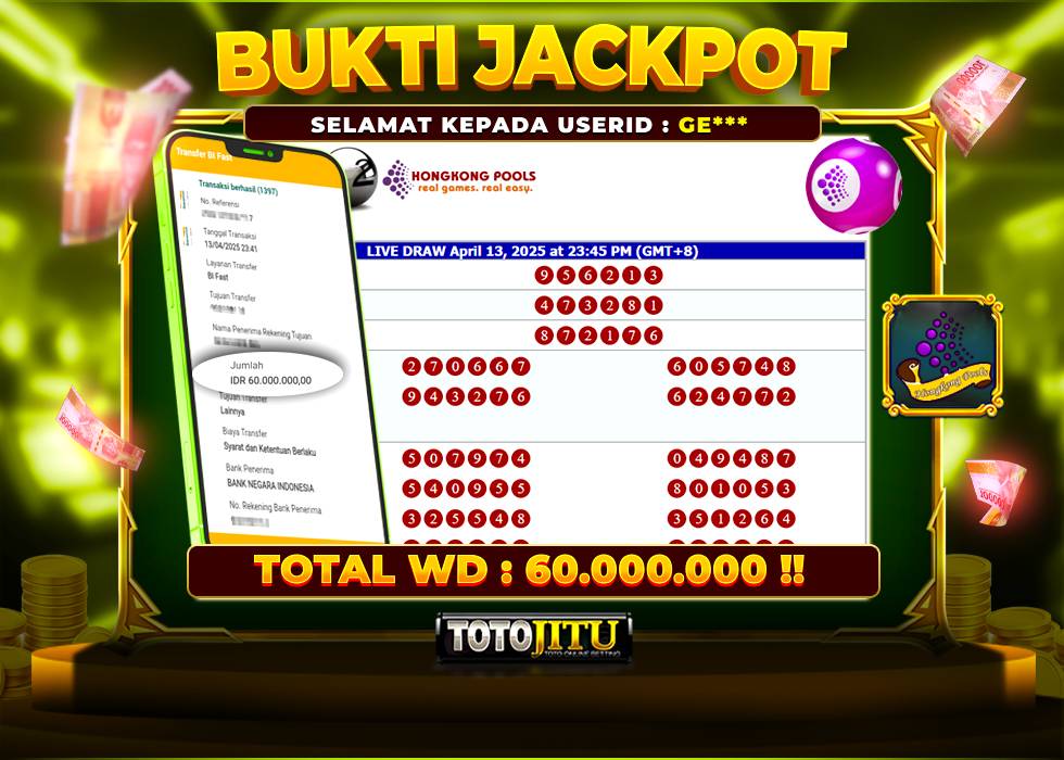 TOGEL HONGKONG MELEDAK! JACKPOT FANTASTIS LANGSUNG CAIR TANPA RIBET !!!