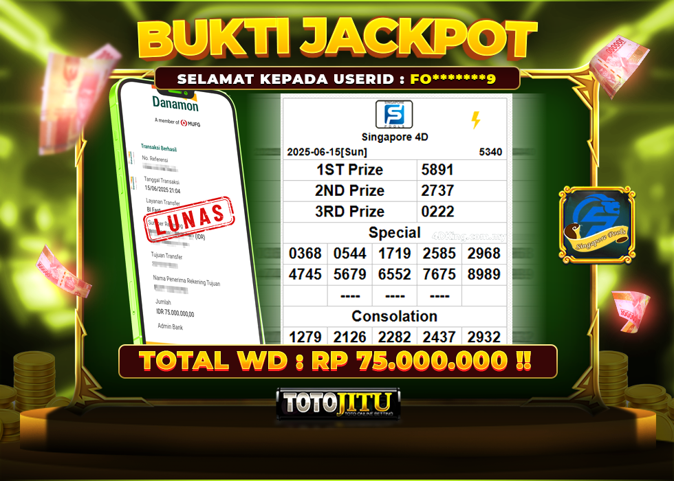 GEGER TOTAL!! CUAN DARI SINGAPORE NGGA ADA AMPUNNYA!