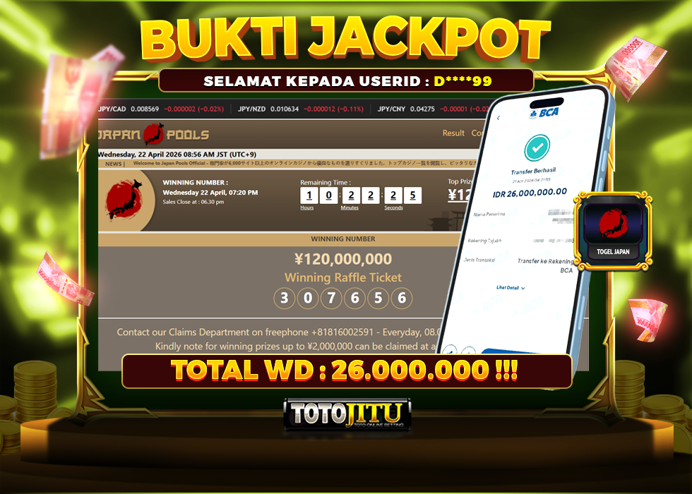 JAPAN! MENANG TANPA BATAS, REJEKI MELIMPAH!