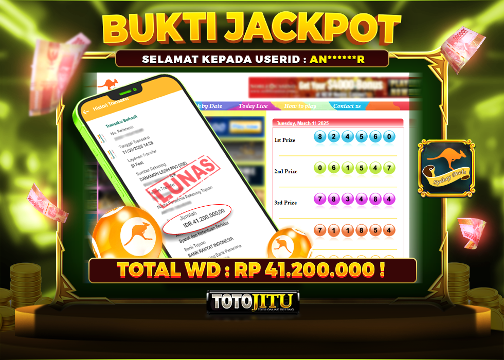 TOGEL SYDNEY JACKPOT PASTI DIBAYARKAN !