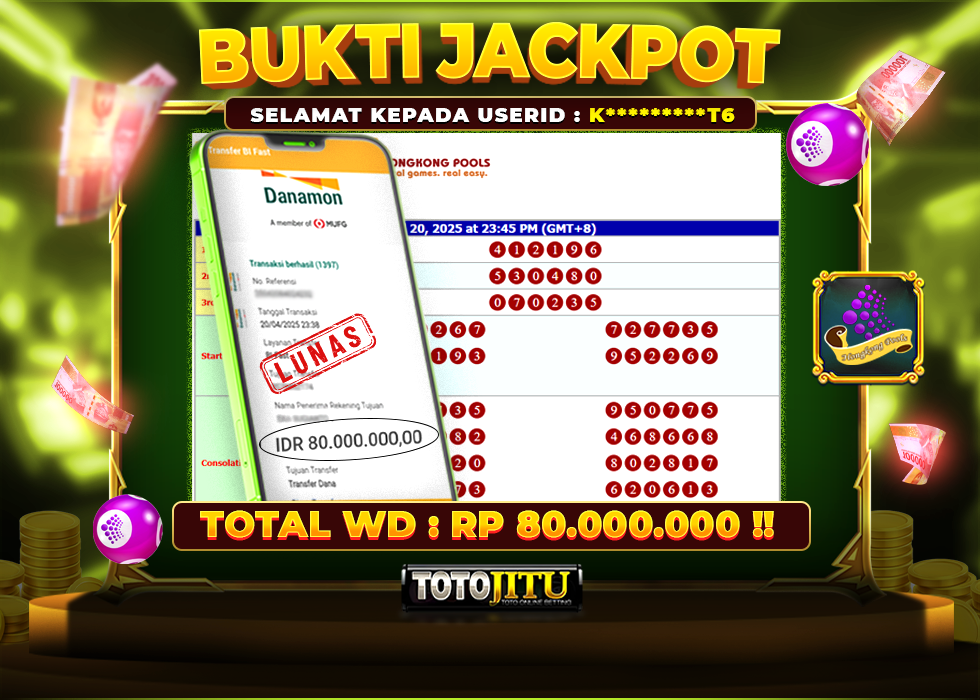 TOGEL HONGKONG  JACKPOT !! LANGSUNG DIBAYAR LUNAS !!!